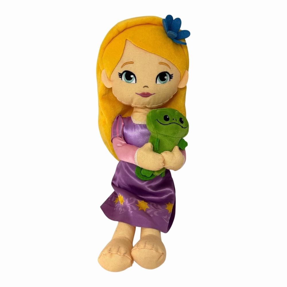 Disney Princess Tangled Rapunzel Plush Doll with Pascal Chameleon 12 Inch‎